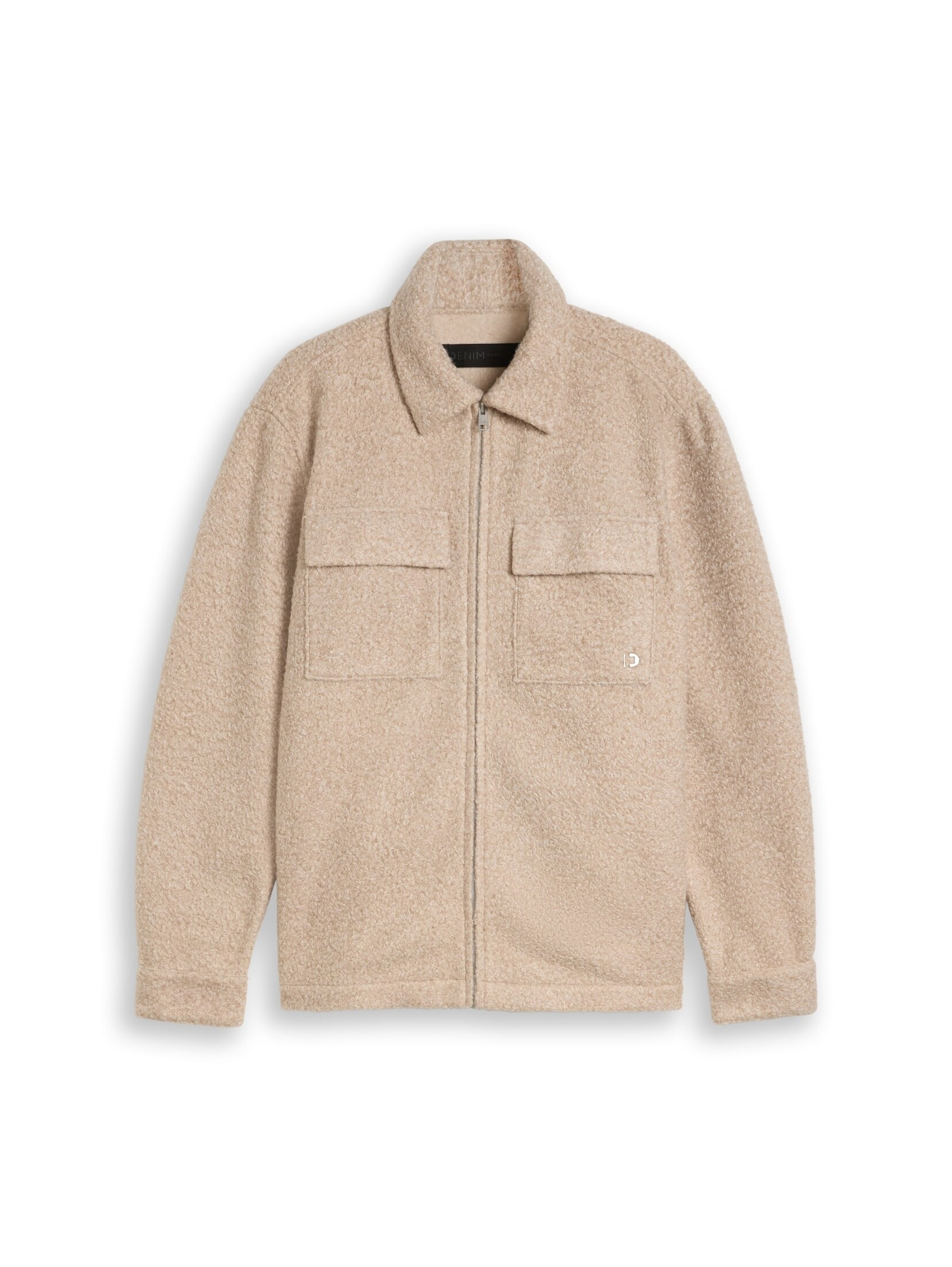 TOM TAILOR DENIM Übergangsjacke in Beige: Vorderseite