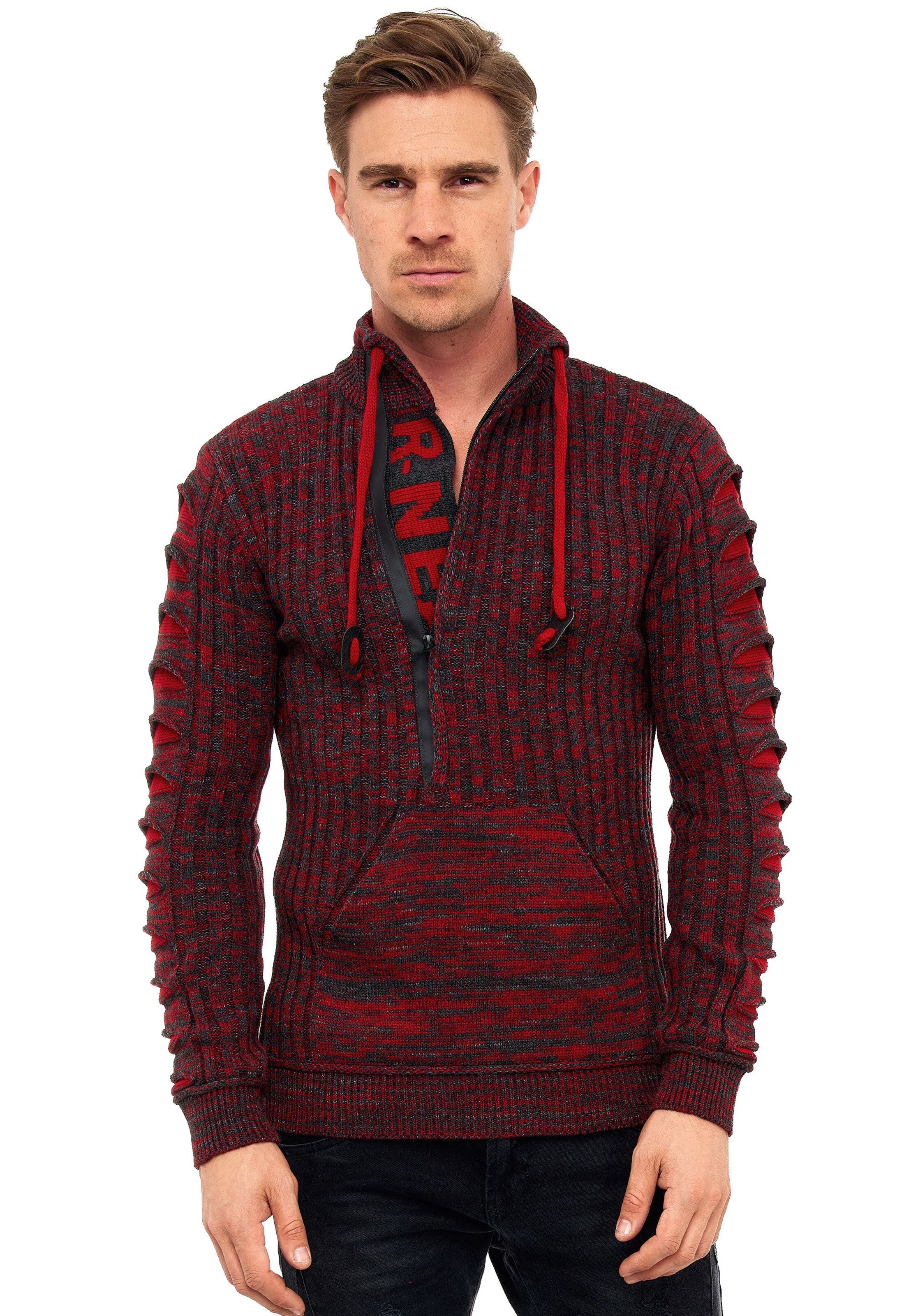 Rusty Neal Pullover in Rot: Vorderseite