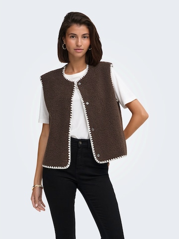 JDY Bodywarmer 'JDYSIMINA' in Bruin: voorkant