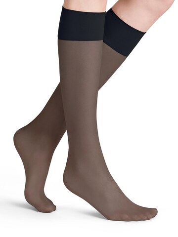 FALKE Knee High Socks 'Pure Matt' in Blue