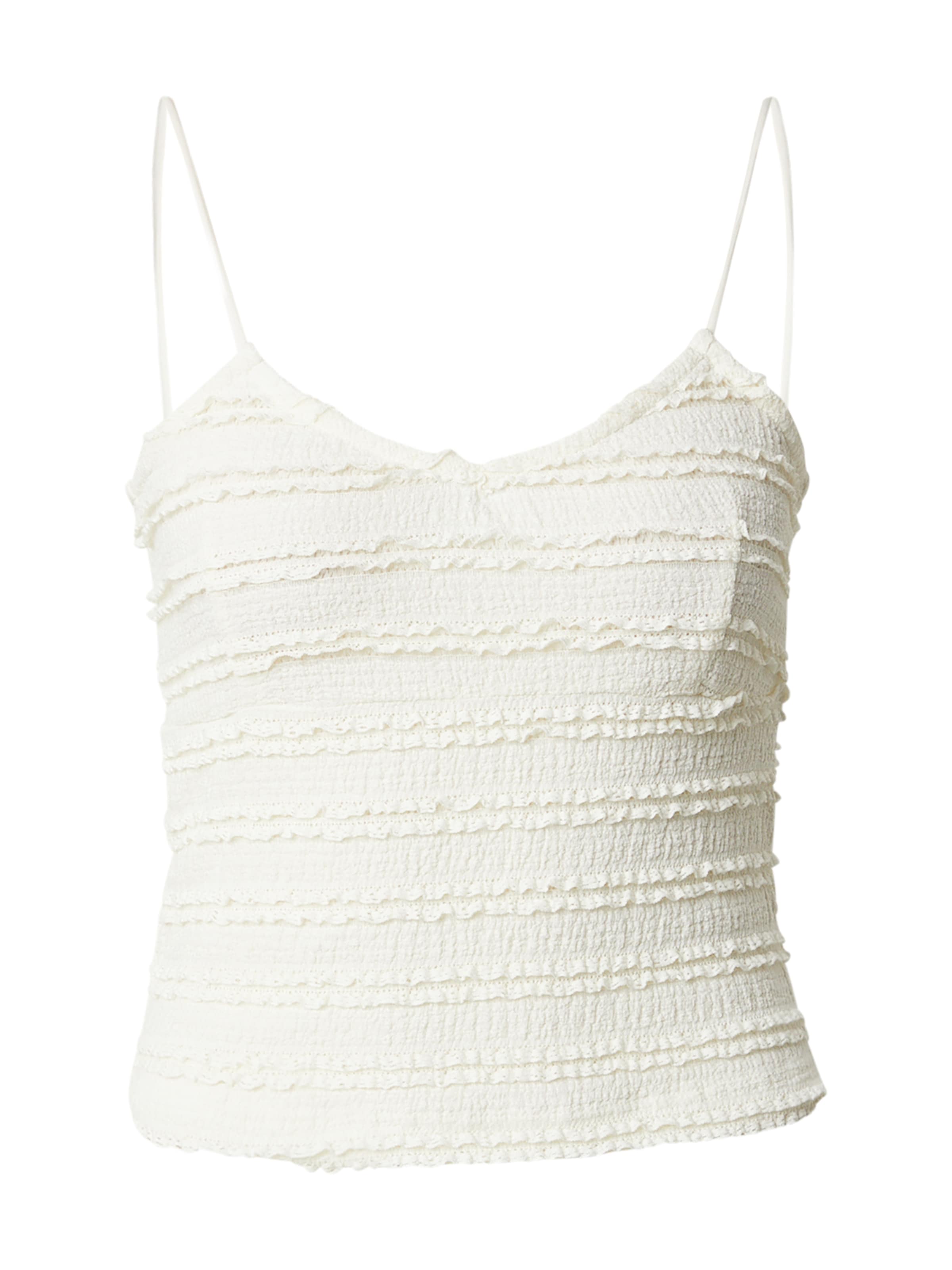 Top 'ONLGAYLE' de la ONLY pe alb: față