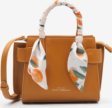 Sacs à main 'Passy' Ateliers Saint Germain en marron : devant