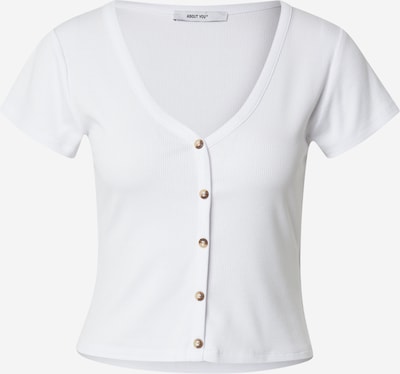 Marškinėliai 'Line' iš ABOUT YOU, spalva – balta, Prekių apžvalga