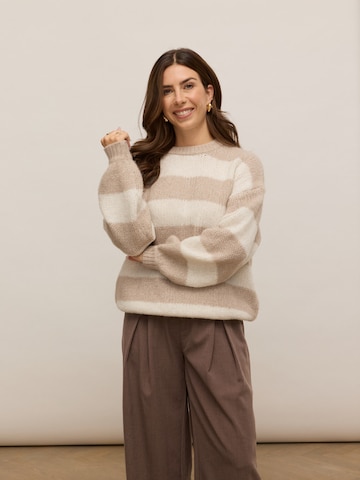 noar studios Pullover i beige: forside