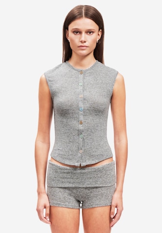 OW Collection Bodywarmer 'Rue' in Grijs: voorkant