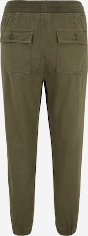 Gap Petite Zúžený Kalhoty – zelená