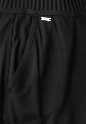 STREET ONE Wide Leg Hose in Schwarz