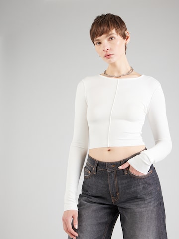 Gina Tricot Shirt in White: front
