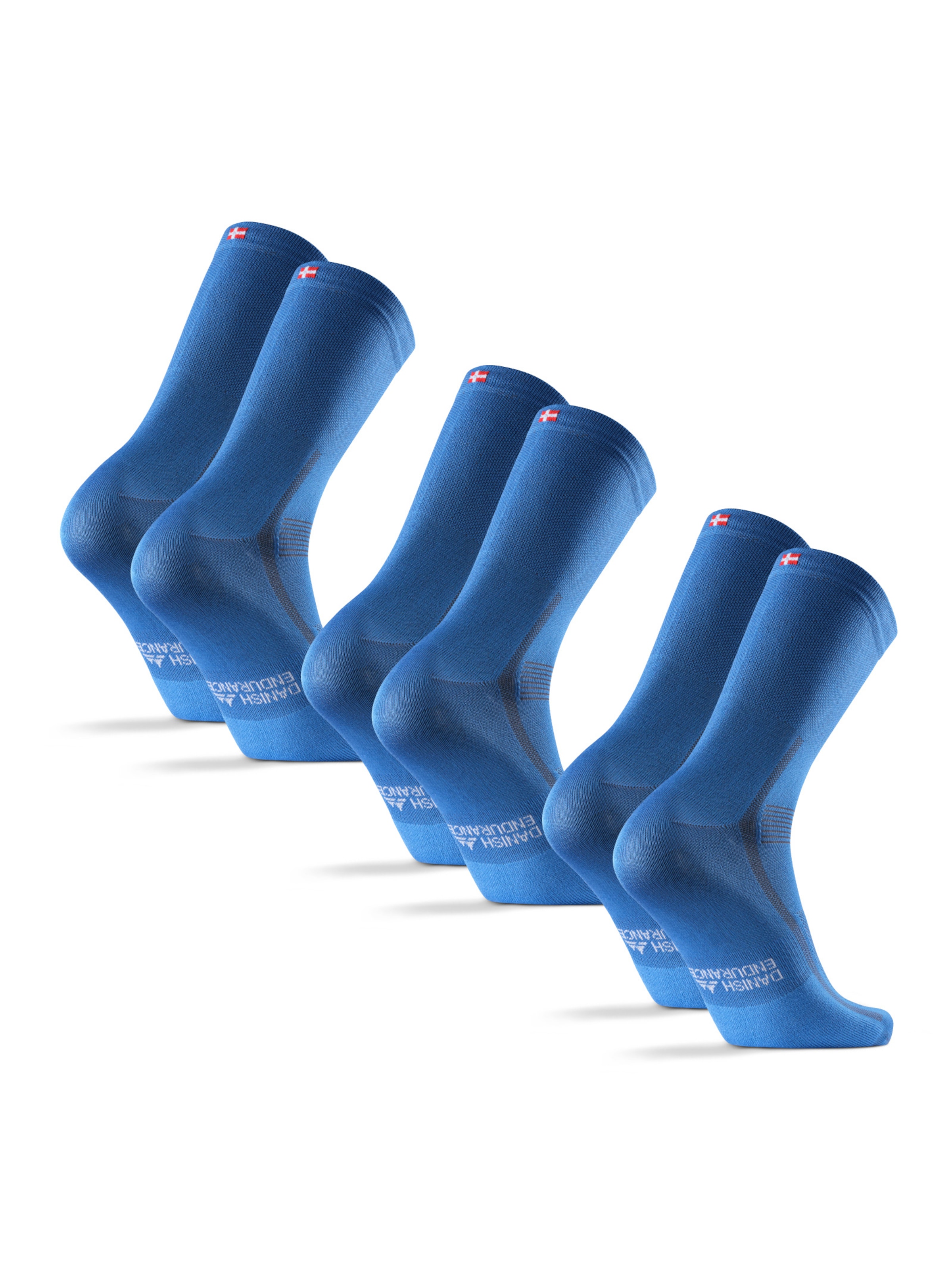 DANISH ENDURANCE Sports socks 'Aero Cycling Crew' in Blue