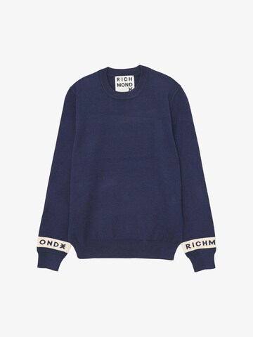 John Richmond Pullover in Blau: Vorderseite