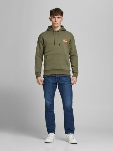JACK & JONES Sweatshirt 'JORColton' in Green