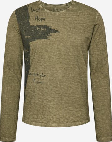 Key Largo Shirt 'LEADER' in Green: front