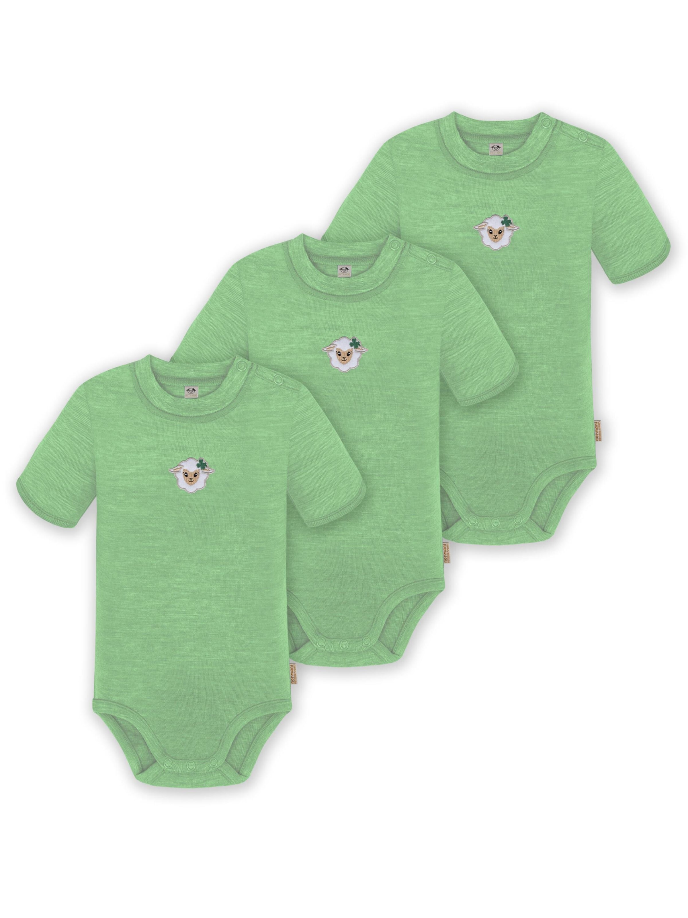 Barboteuse / body 'Tihoi' normani en vert : devant