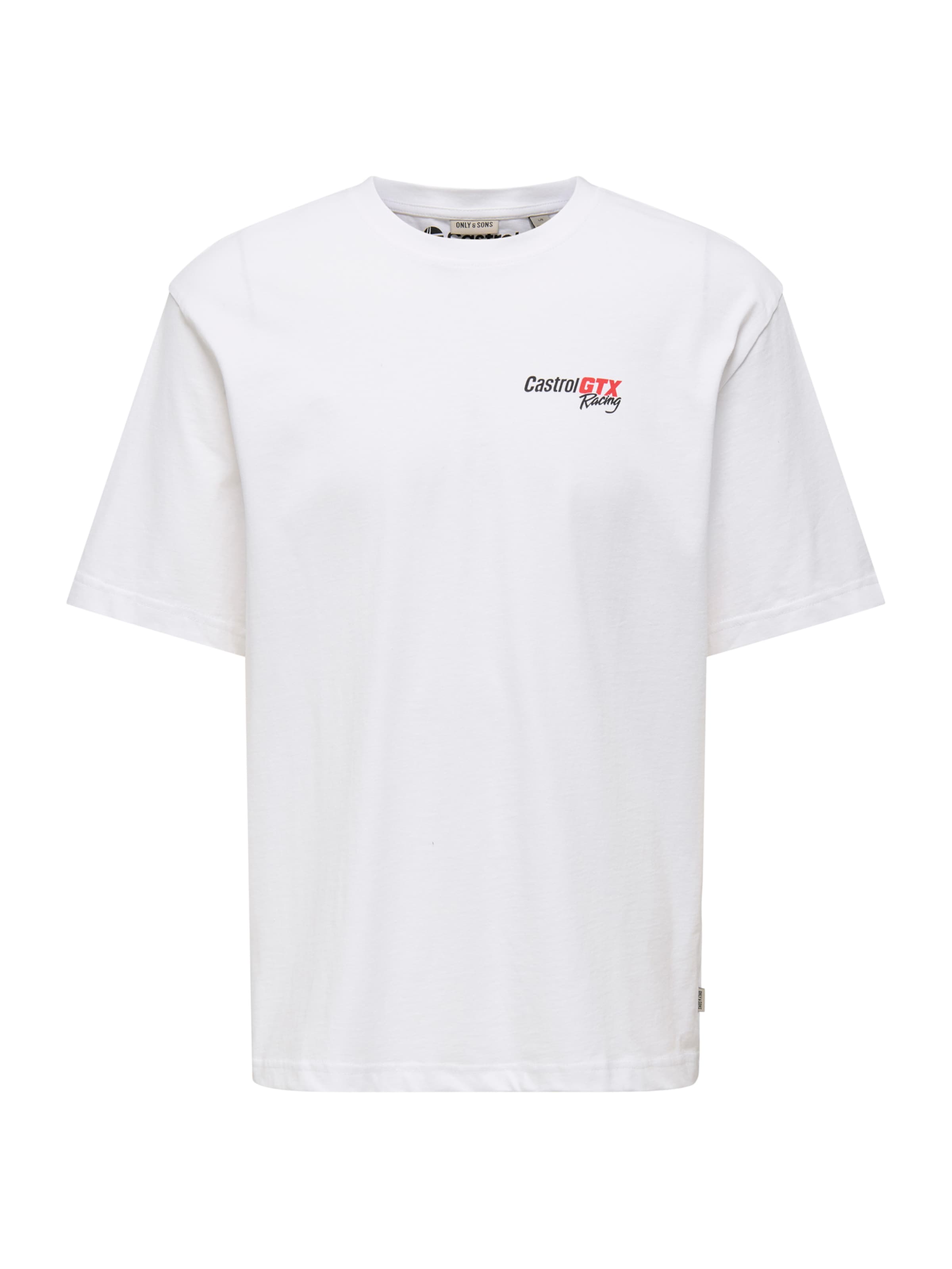 Only & Sons Μπλουζάκι 'ONSCASTROL' σε λευκό: μπροστά