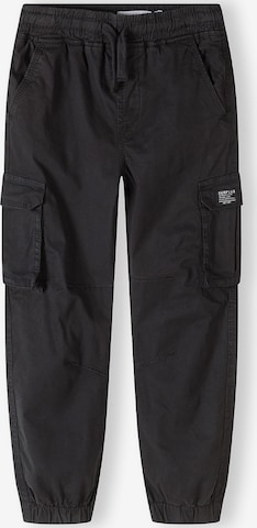 MINOTI Tapered Housut värissä musta: etupuoli