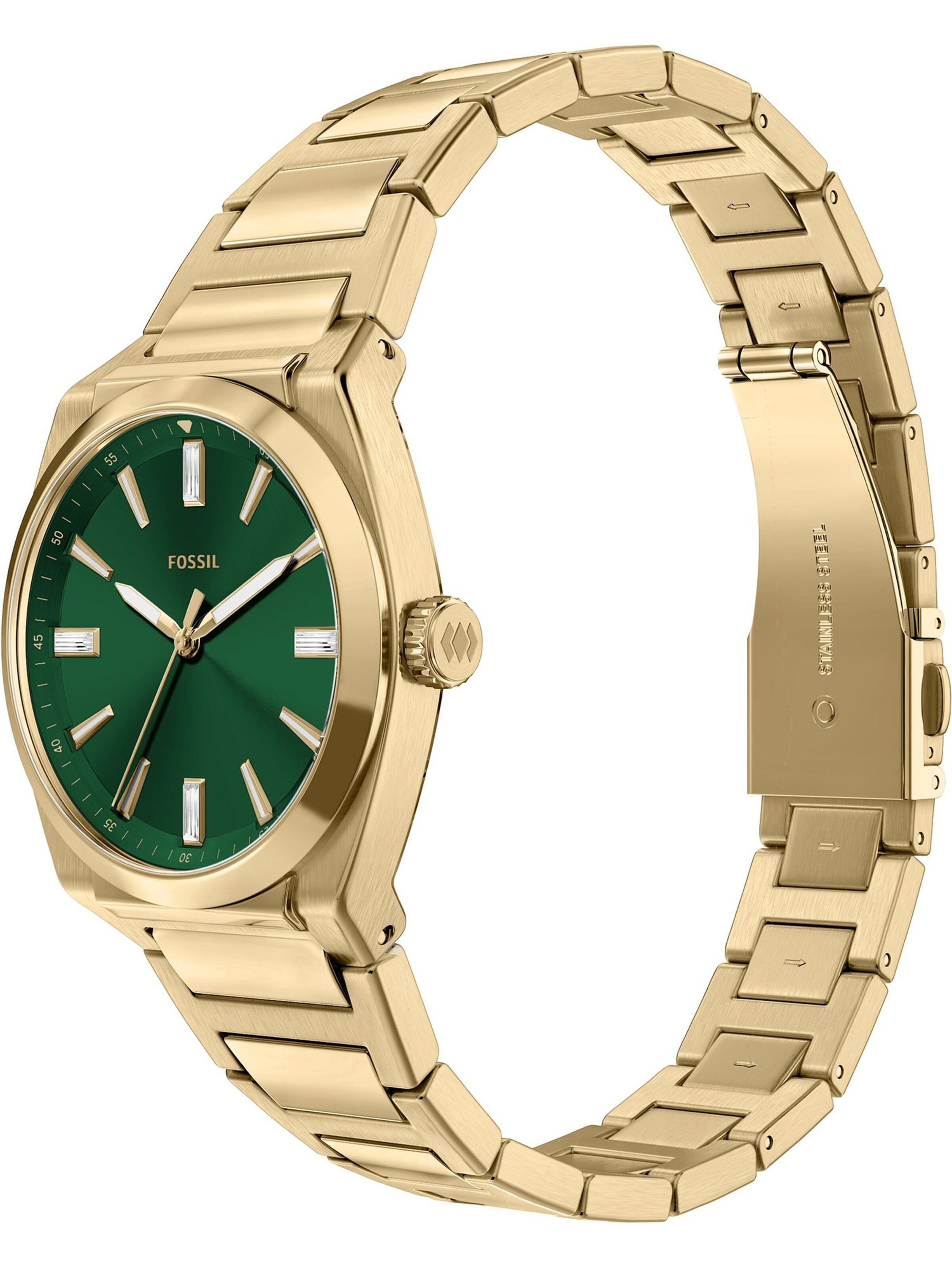 FOSSIL Uhr 'EVERETT' in Gold: Vorderseite