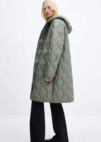 MANGO Between-Seasons Coat 'Gamba' in Green