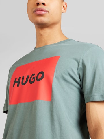 HUGO Red T-Shirt 'Dulive222' in Grün