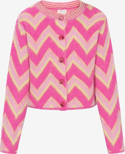 Kardiganas iš IZIA, spalva – geltona / rožinė / šviesiai rožinė, Prekių apžvalga