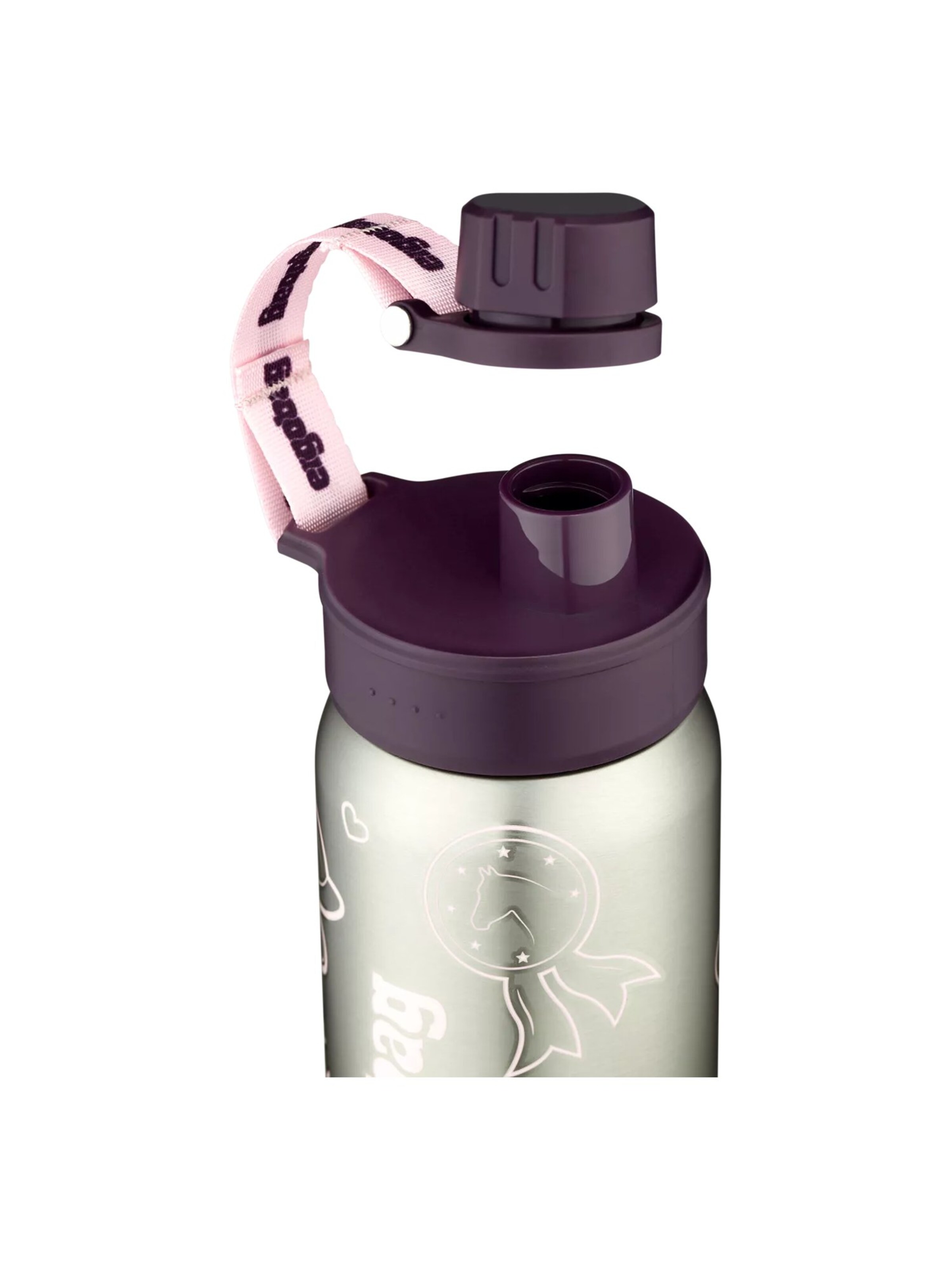 ergobag Drinking Bottle 'Trinkflasche Edelstahl Trinkflasche' in Purple