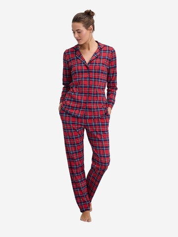 Goldenbay Pyjama 'Lupine' in Rot: Vorderseite