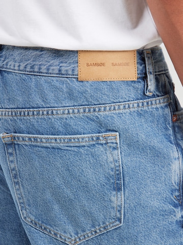 Samsøe Samsøe - Tapered Calças de ganga 'Cosmo' em azul