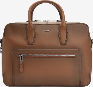 BOSS Document Bag 'Highway' in Brown: front