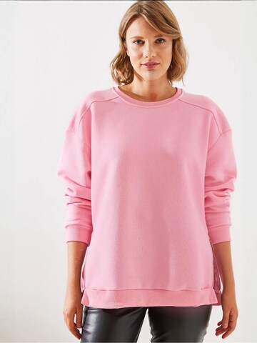 Sweat-shirt Bianco Lucci en rose