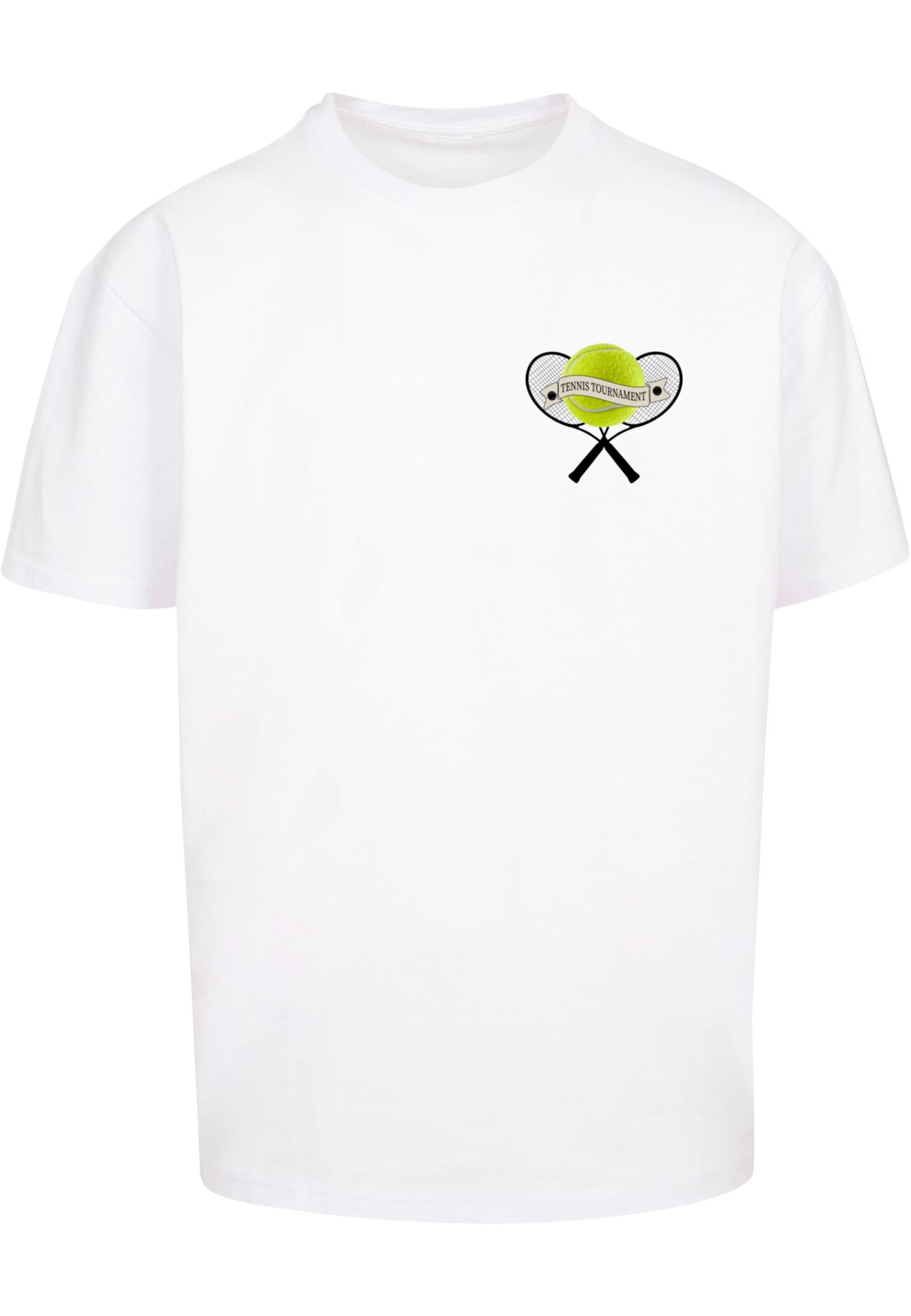 Maglietta 'Tennis Tournament' di Merchcode in bianco: frontale