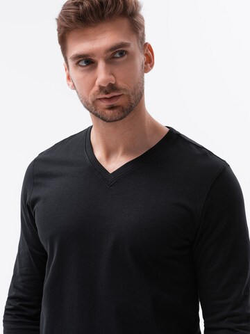 Ombre Shirt 'L136' in Zwart
