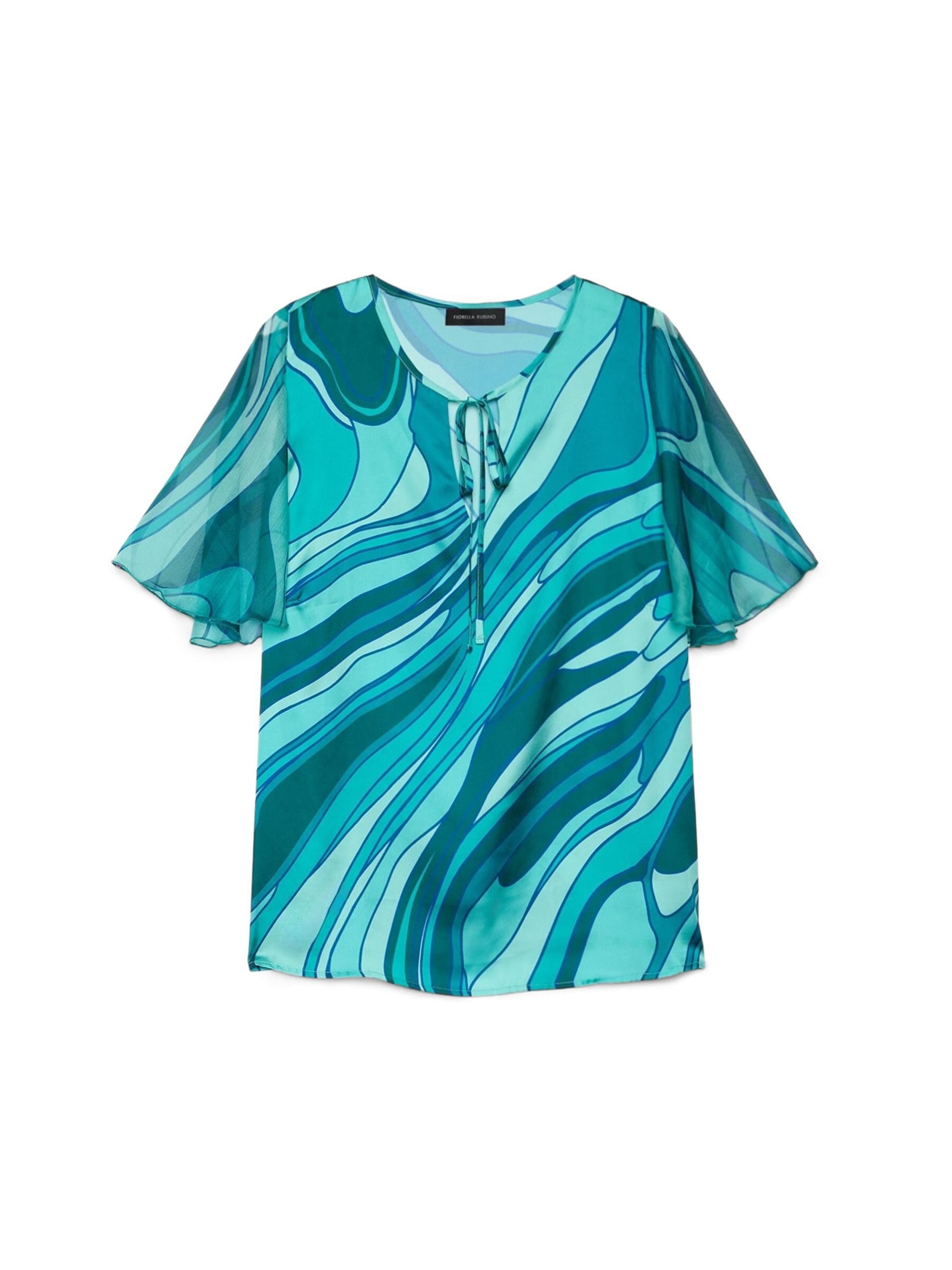 Fiorella Rubino Blouse in Green: front
