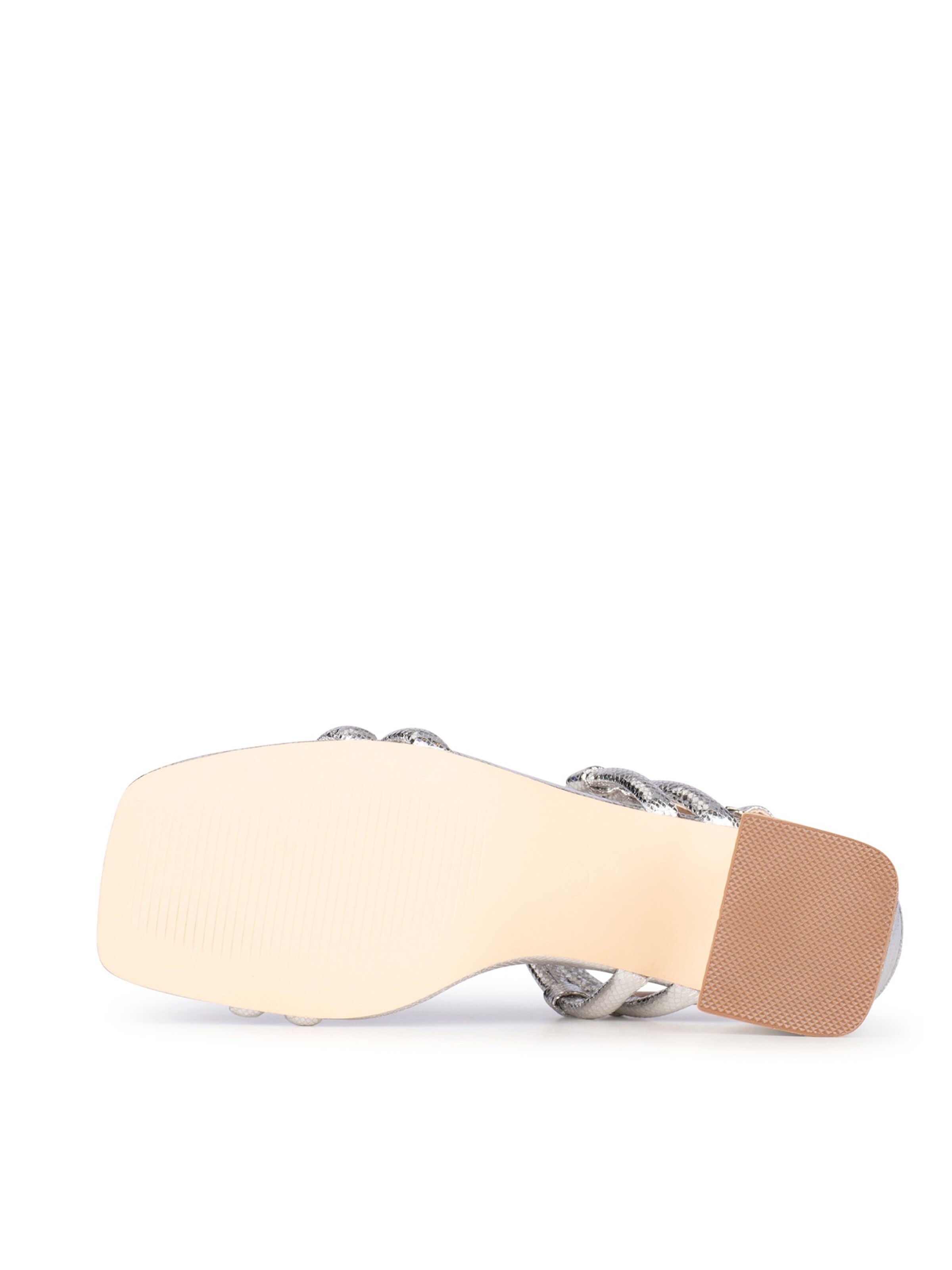 Sandales à lanières POSH by Poelman en argent