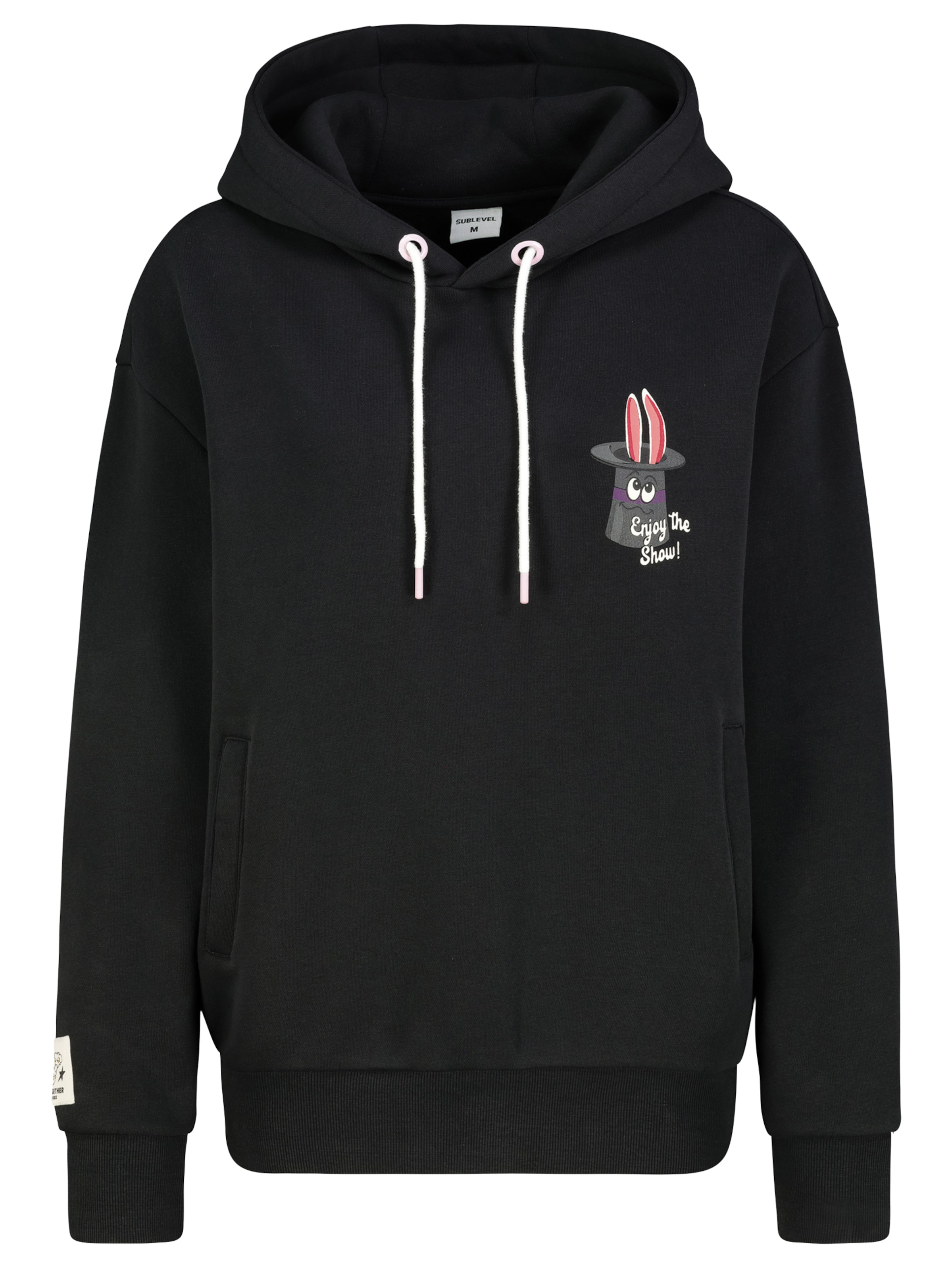 Sublevel Sweatshirt in Schwarz: Vorderseite