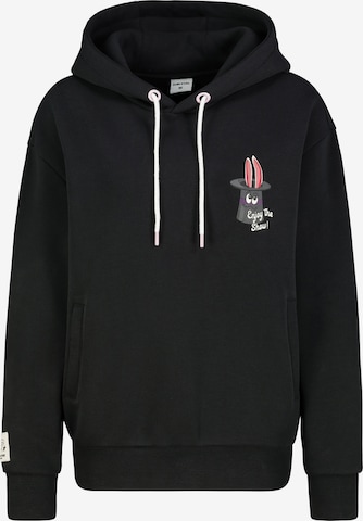 Sublevel Sweatshirt in Schwarz: Vorderseite