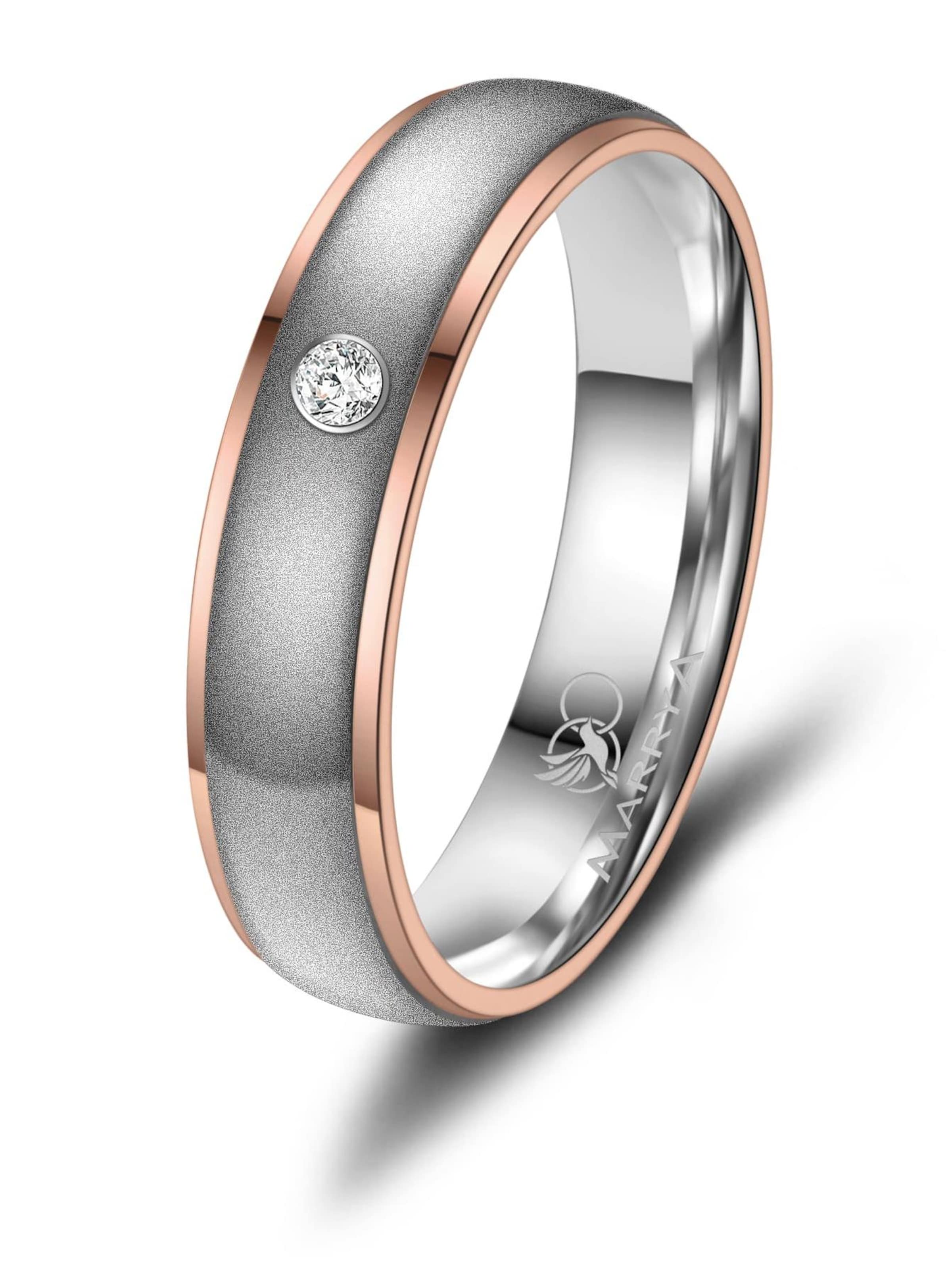 Anello 'MARRYA TI-12 Ehering aus Titan' di MARRYA in argento: frontale
