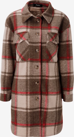 Aniston CASUAL Fleece Jacket in Brown: front