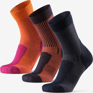 DANISH ENDURANCE Wandersocken 'Merino Hiking Light' in Orange: predná strana