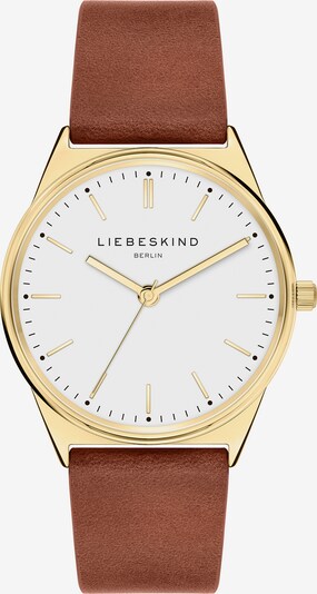 Liebeskind Berlin Damenuhr in braun / gold / weiß, Produktansicht