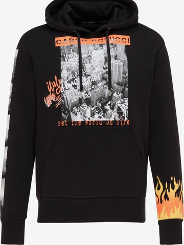 Carlo Colucci Sweatshirt 'Ciprian' in Black: front