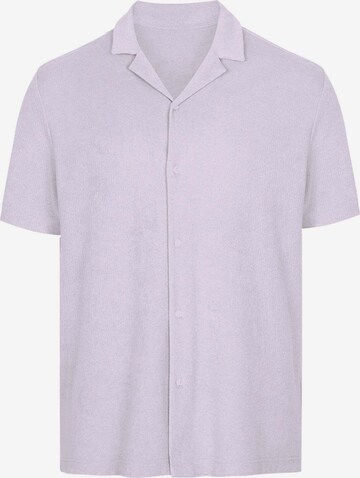 Coupe regular Chemise WESTMARK LONDON en violet : devant