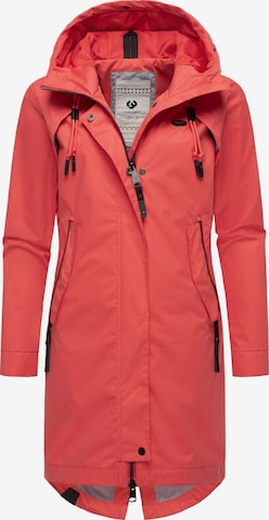 Ragwear Toiminnallinen pitkä takki 'Rejany' värissä vaaleanpunainen