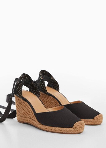 MANGO Espadrilles 'Georgina' in Black