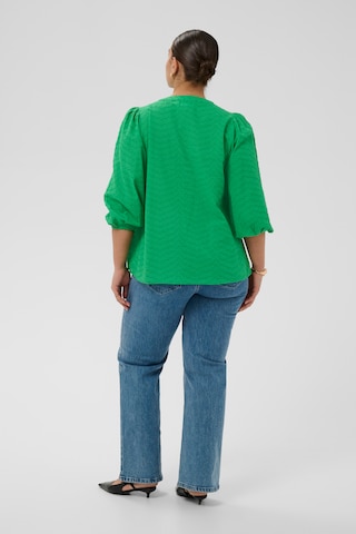 KAFFE CURVE Bluse 'Penelopia' in Grün