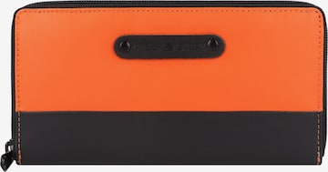 GREENBURRY Portemonnaie 'Upcycled Tarpaulin ' in Orange: Vorderseite