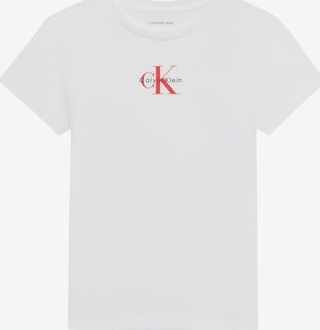 Calvin Klein Jeans Majica | bela barva: sprednja stran