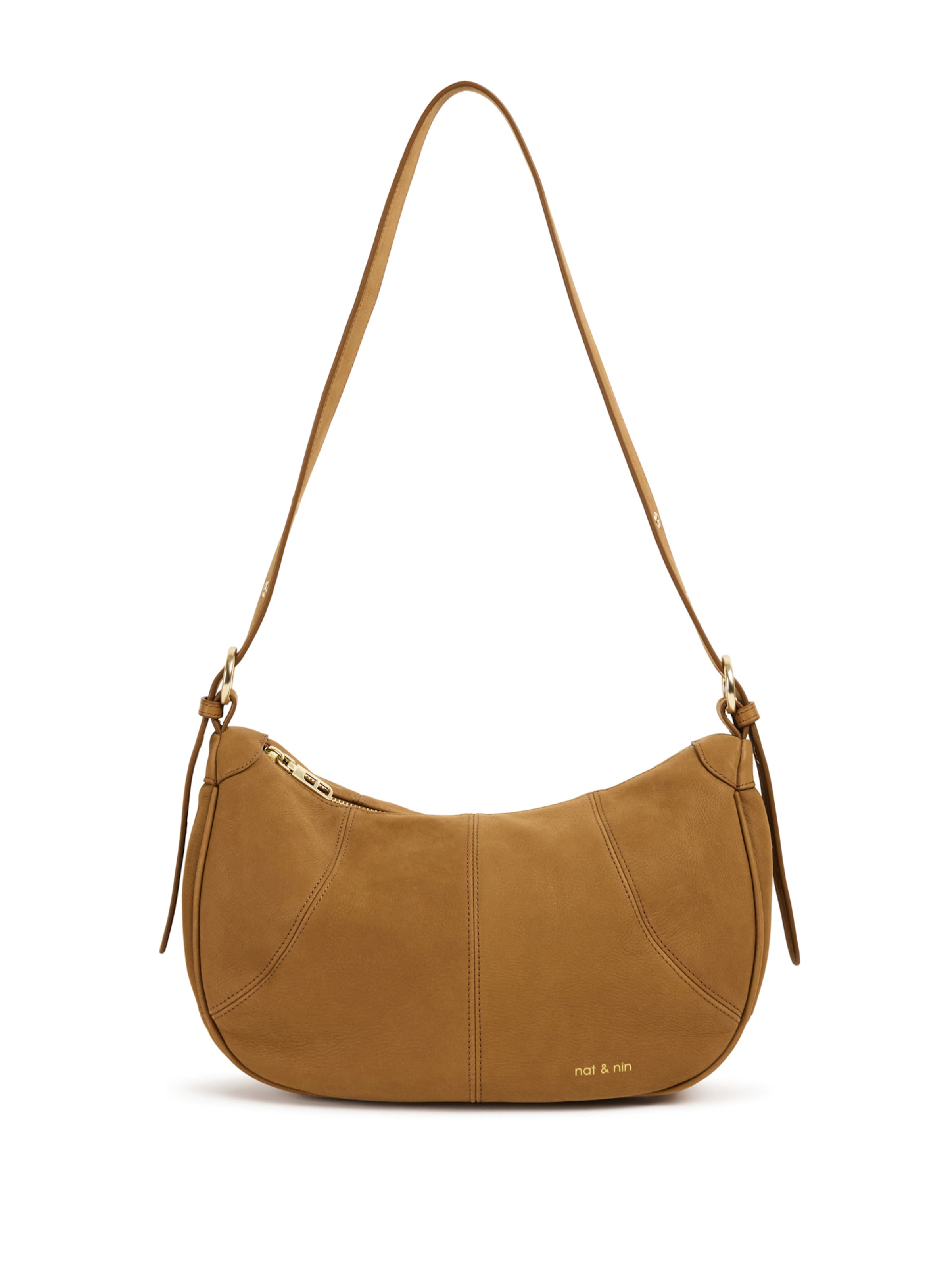 Nat&Nin Skuldertaske 'Tara' i brun: forside