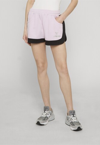 Felicious Regular Broek in Lila: voorkant