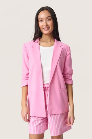 SOAKED IN LUXURY Blazer 'Shirley' in Pink: front