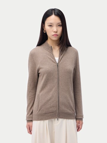 GOBI Cashmere Strickjacke 'Women's Essential Cashmere Full-Zip Cardigan'‌‌ in Beige