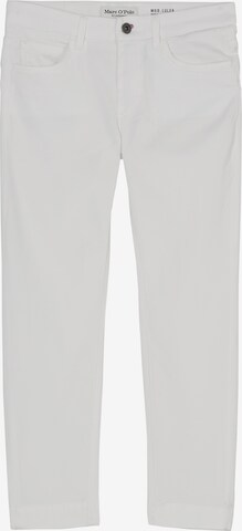 Coupe slim Pantalon 'Lulea' Marc O'Polo en blanc : devant